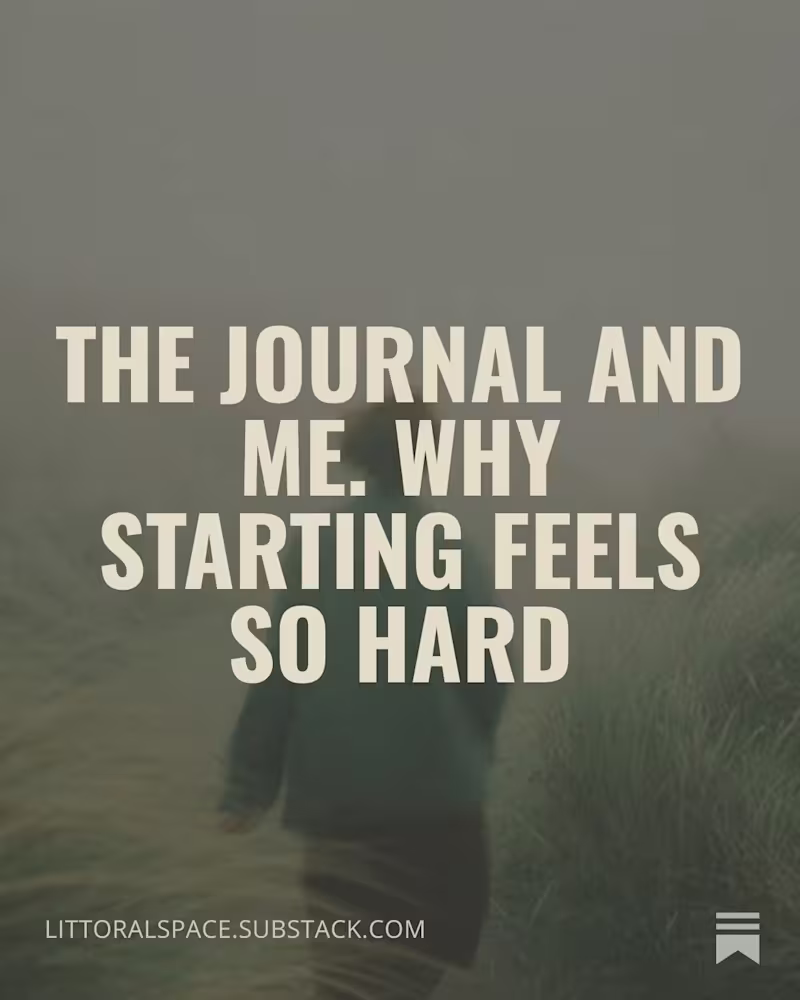 Cover image for Why a journal feels scary