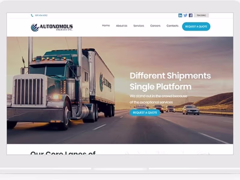 Cover image for I will develop professional transportation website