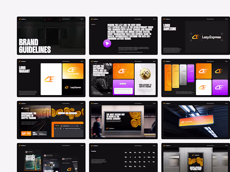 Cover image for Branding - Lazy Express, Visual Identity