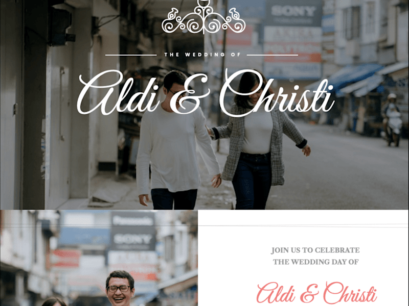 Cover image for WEDDING WEBSITE