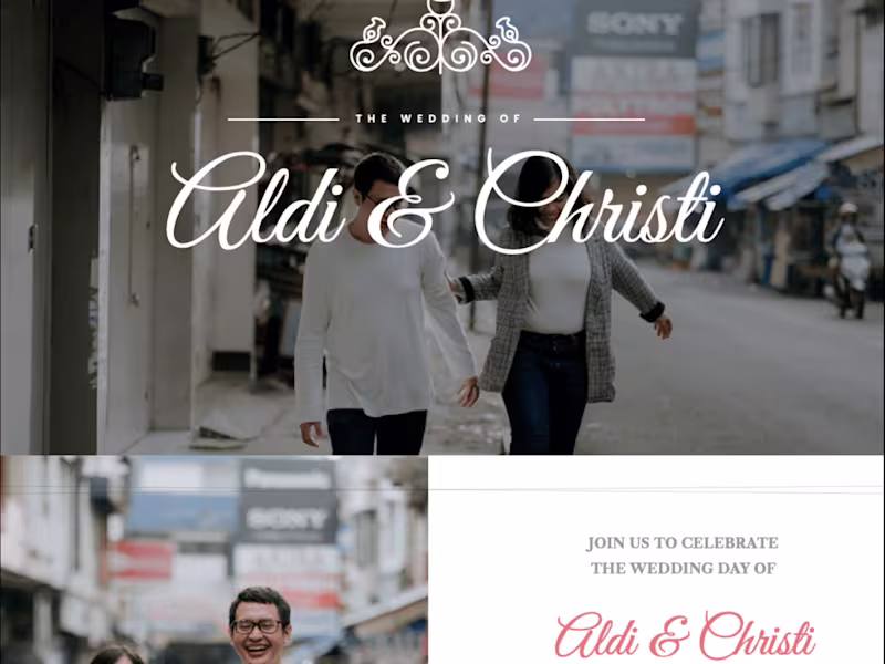 Cover image for WEDDING WEBSITE