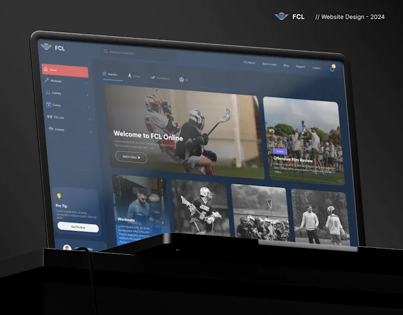 Cover image for E-learning Sports platform | UI / UX Design