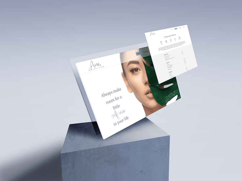 Cover image for Aura Beauty Website Design