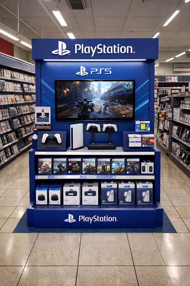 Cover image for Sony PlayStation In-Store Display Installation Executed a So...