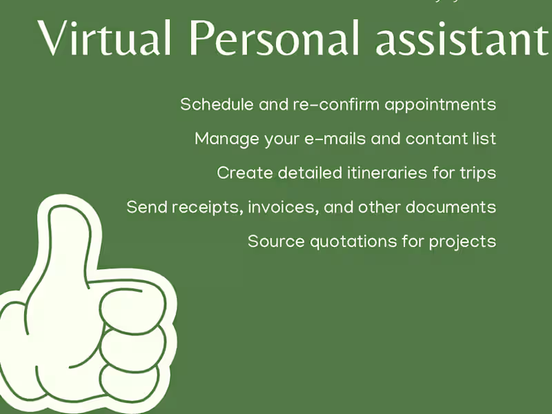 Cover image for Appointment setter/ personal assistant 