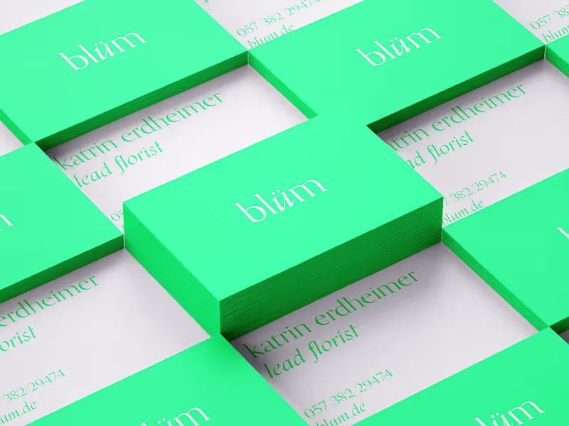 Cover image for blüm brand identity