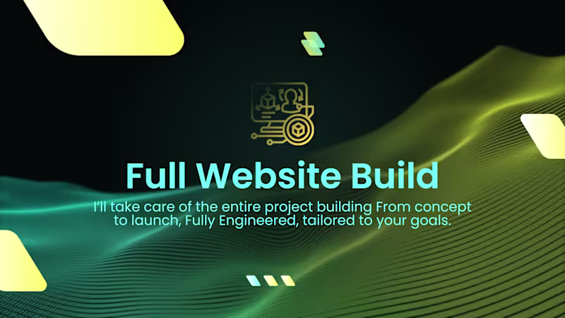 Cover image for Full Website Build – From Concept to Launch, Fully Engineered