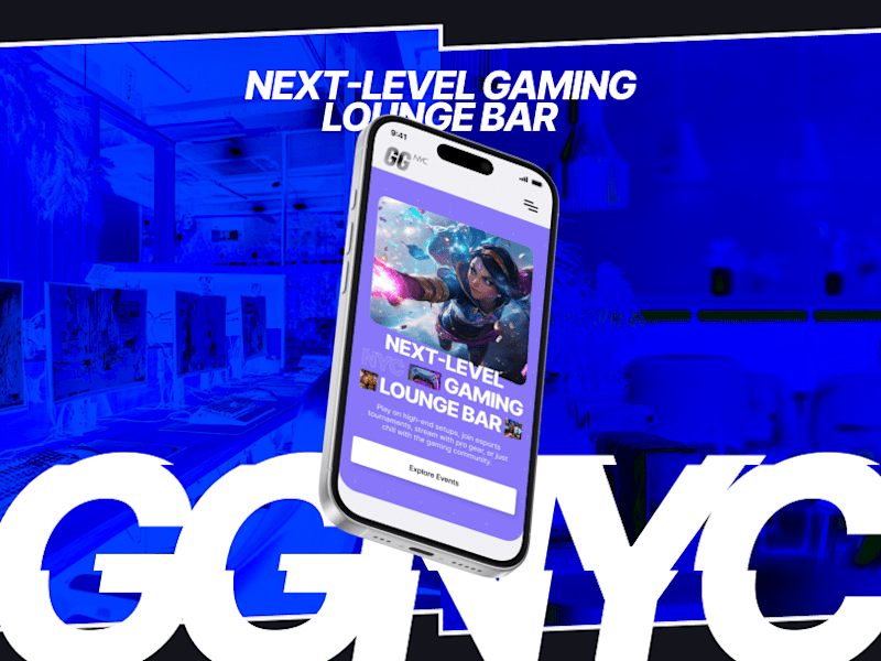 Cover image for Gaming Lounge Bar | Website Design Concept