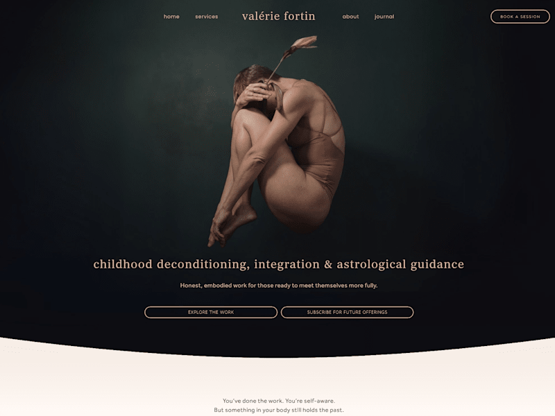Cover image for Valérie Fortin - Therapy Website