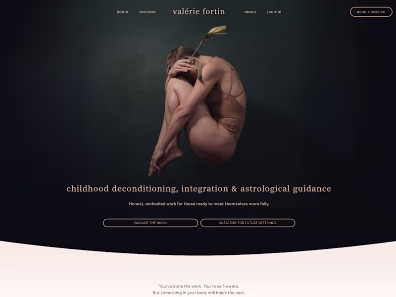 Cover image for Valérie Fortin - Therapy Website