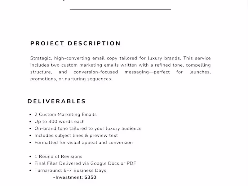 Cover image for Luxury Copywriting for Social Media & Email Marketing