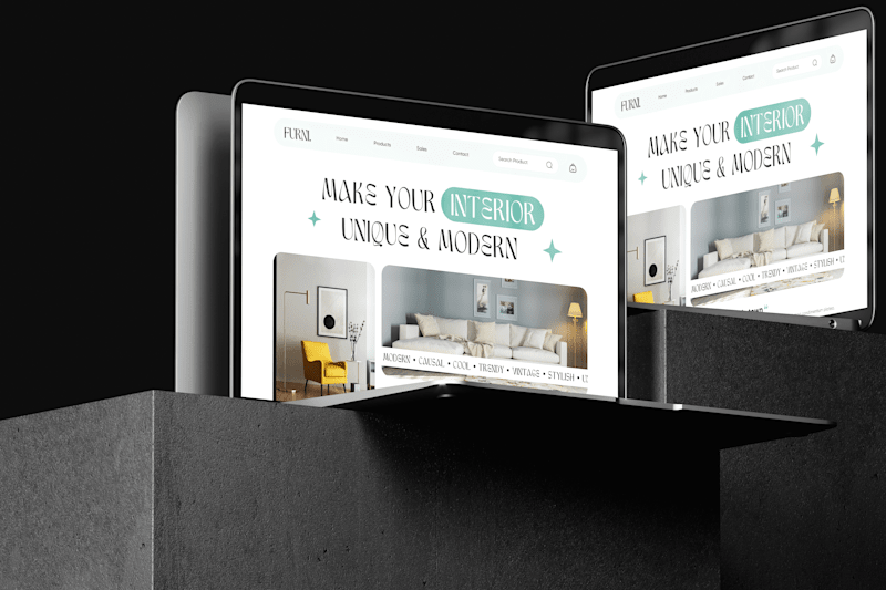 Cover image for Furni : Landing Page Design