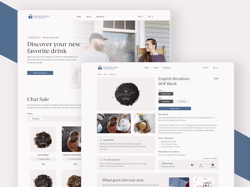 Cover image for Modern E-commerce Solution Brews Success for Tea Company