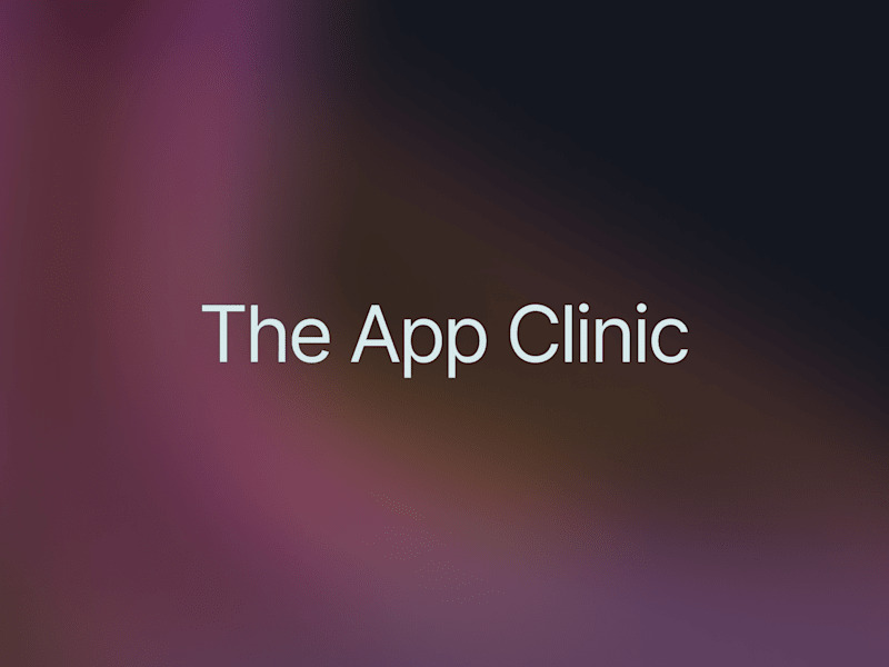 Cover image for The App Clinic – Product and design consulting