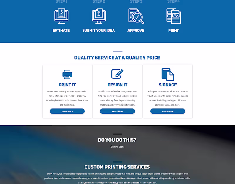 Cover image for Z to A Media Web Development