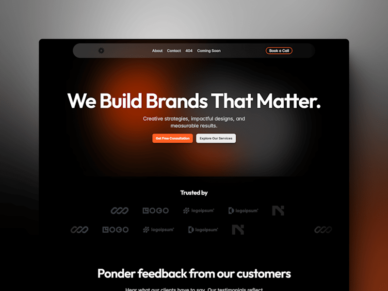 Cover image for Luminous Dark - Framer Agency landing page Website