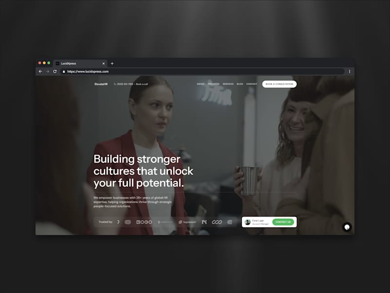 Cover image for ElevateHR Website Redesign