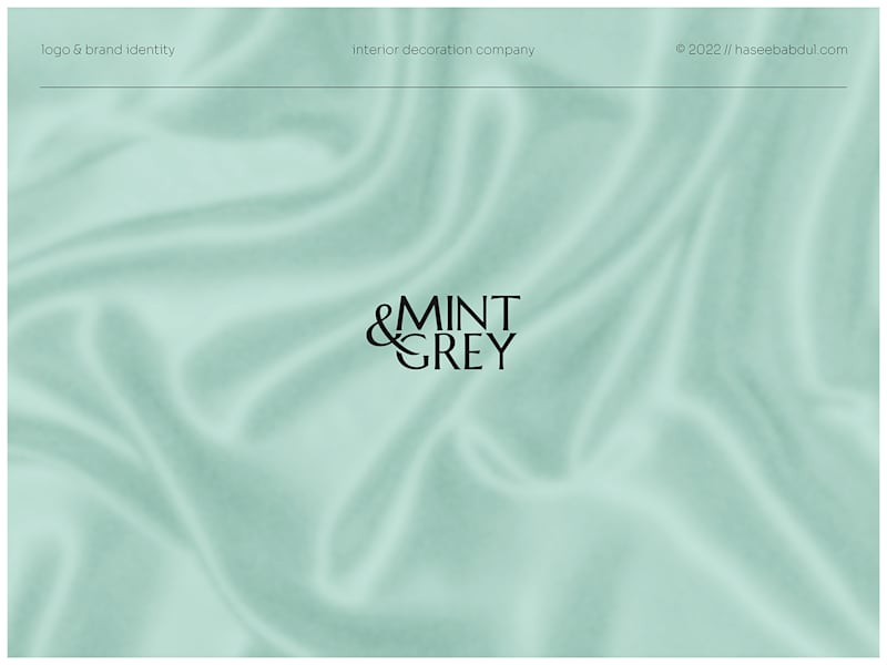 Cover image for mint & grey • branding on Behance