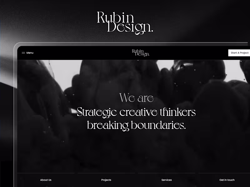 Cover image for Rubin Design Co. : Website Design & Migration (Webflow → Framer)