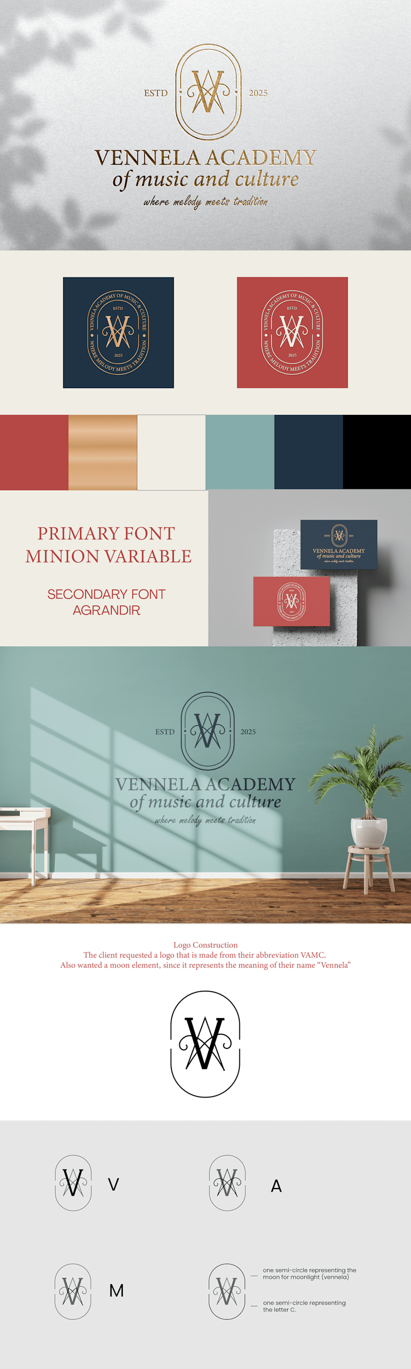 Cover image for Brand identity Design for a hindu culture Academy