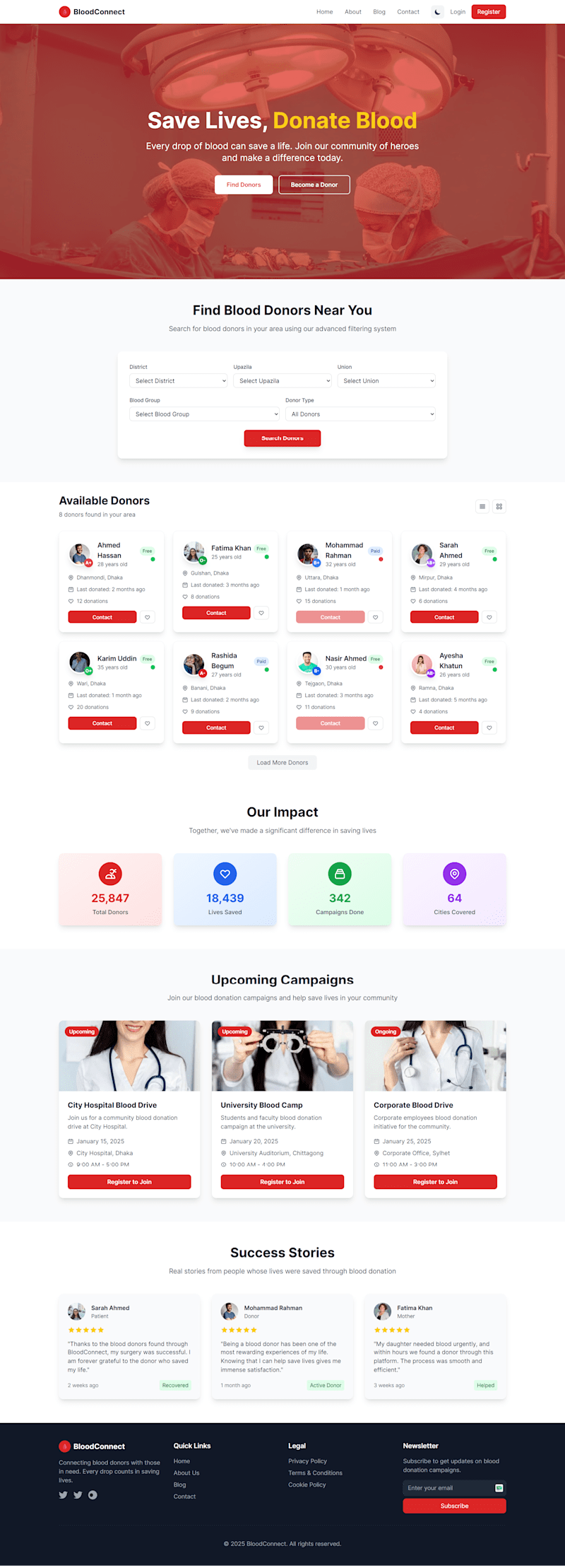 Cover image for Blood Donation Management System