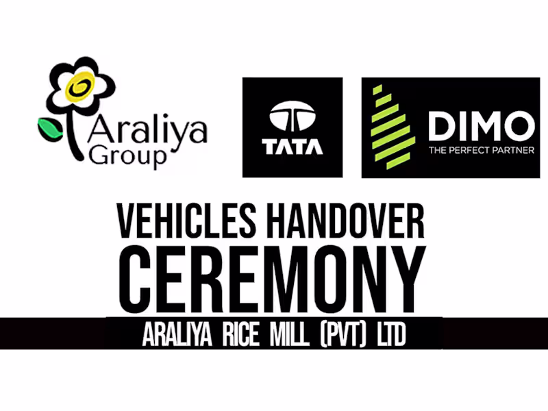 Cover image for Araliya Rice Mill TATA DIMO vehicle handover ceremony