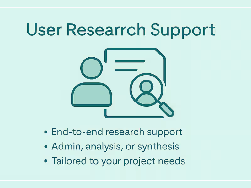 Cover image for User Research Support