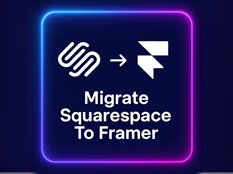 Cover image for Migrate Squarespace To Framer