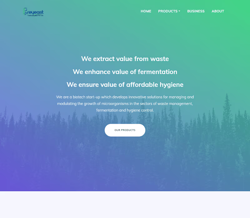 Cover image for Business Website For a Biotech Startup