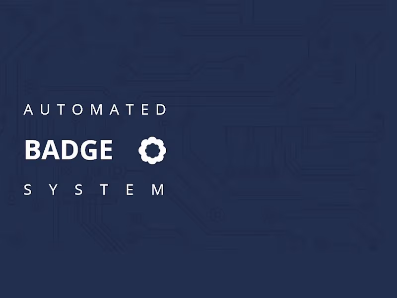 Cover image for Automated badge system for B2B procurement