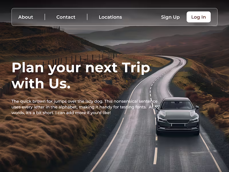 Cover image for Travel website