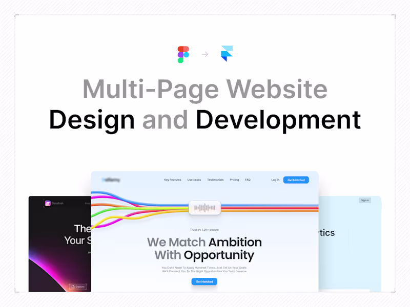 Cover image for Multi-Page Website Design and Development