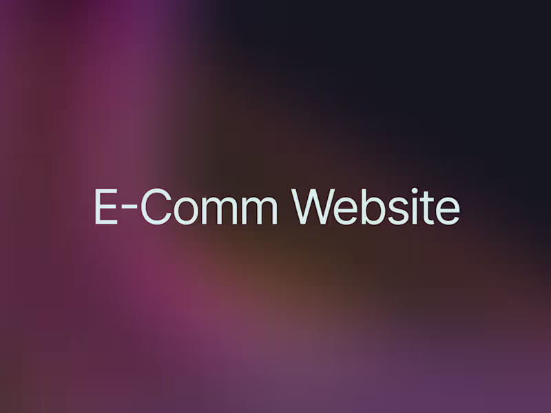 Cover image for Full Stack E-Commerce Wesbsite