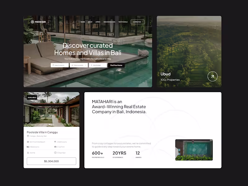 Cover image for Real Estate Landing Page | Web Design