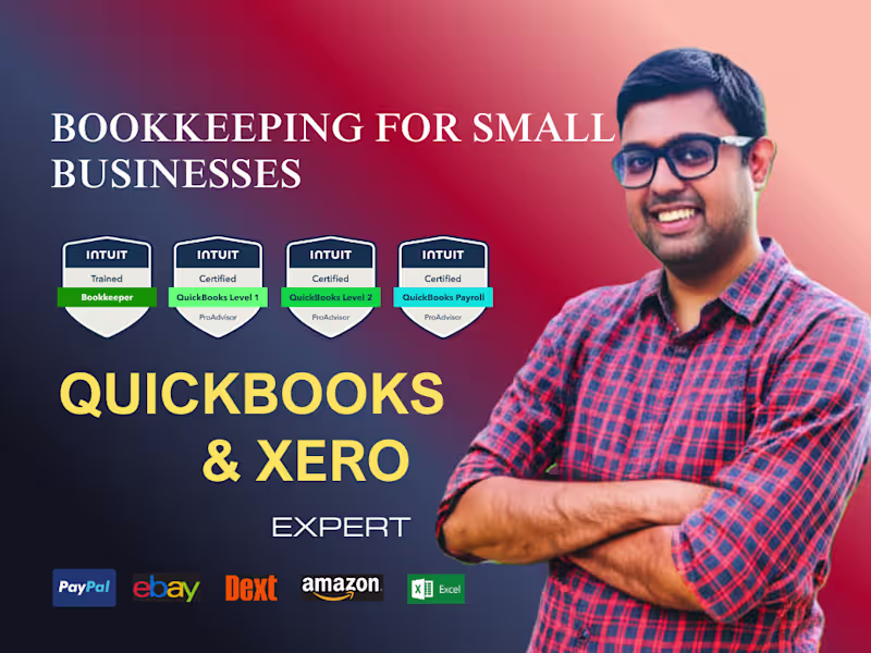 Cover image for  Quickbooks online and xero bookkeeping for small businesses