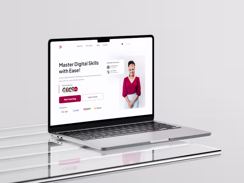 Cover image for Edutech Landing Page Design