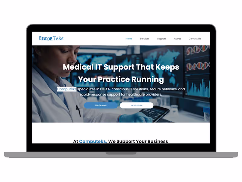 Cover image for Website Design- Medical IT