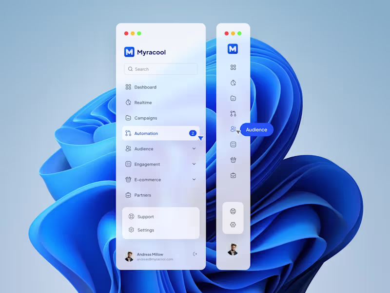 Cover image for Sidebar Navigation for Myracool Dashboard