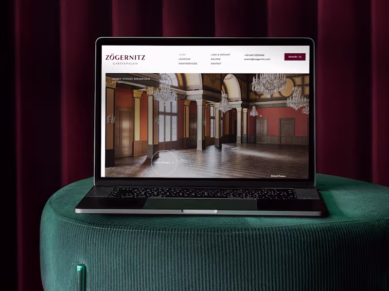Cover image for Casino Zögernitz Website Development for Vienna Palace