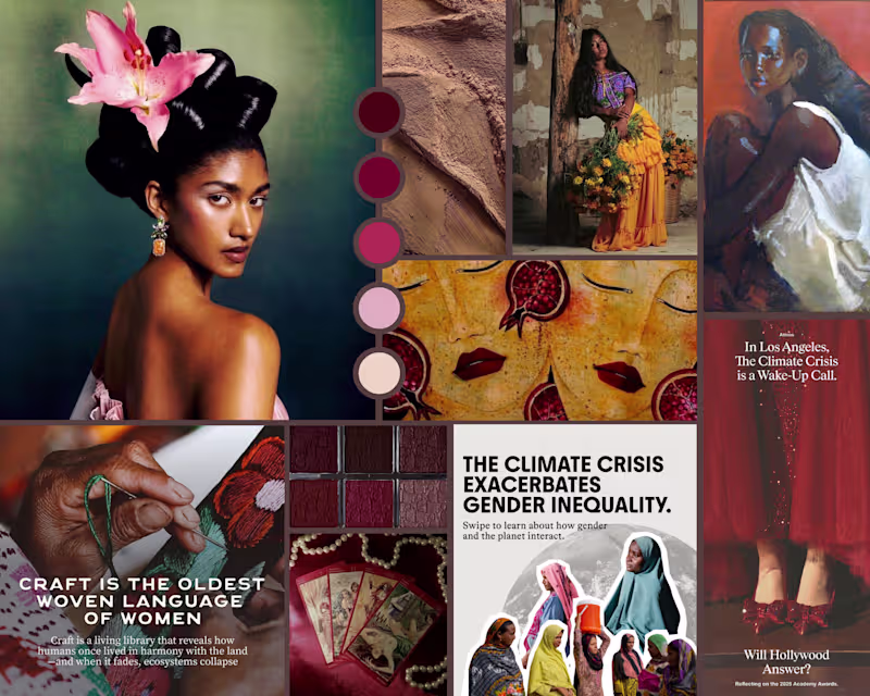 Cover image for Mood board I created for a client's nonprofit organization's...