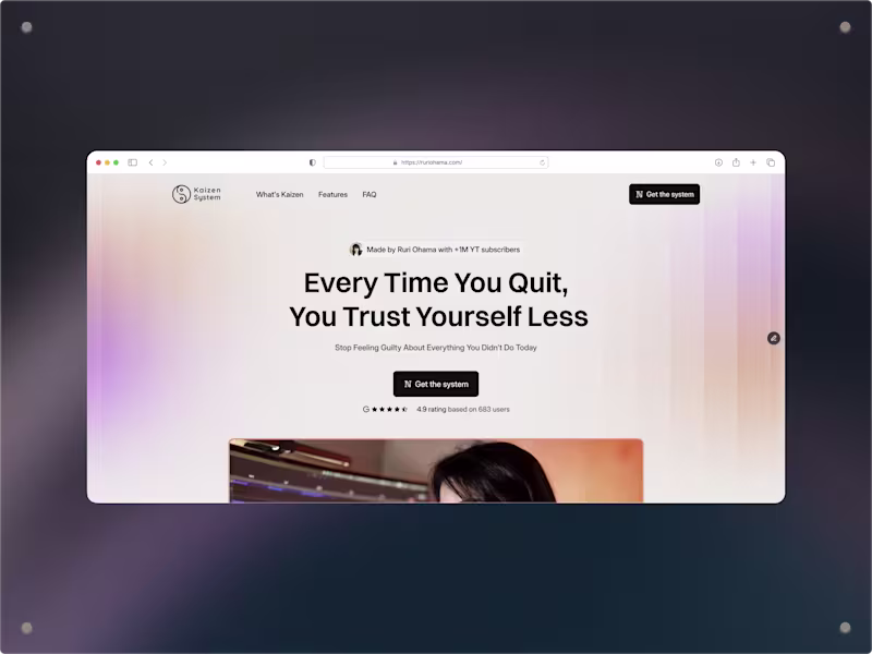 Cover image for Ruri Ohama Personal Brand Website (Framer, Figma Design)