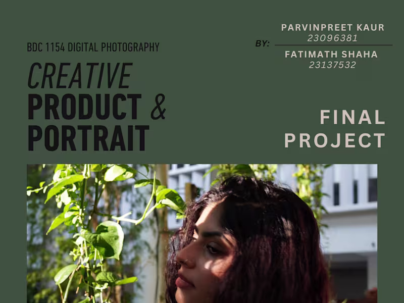 Cover image for Creative Product & Portrait