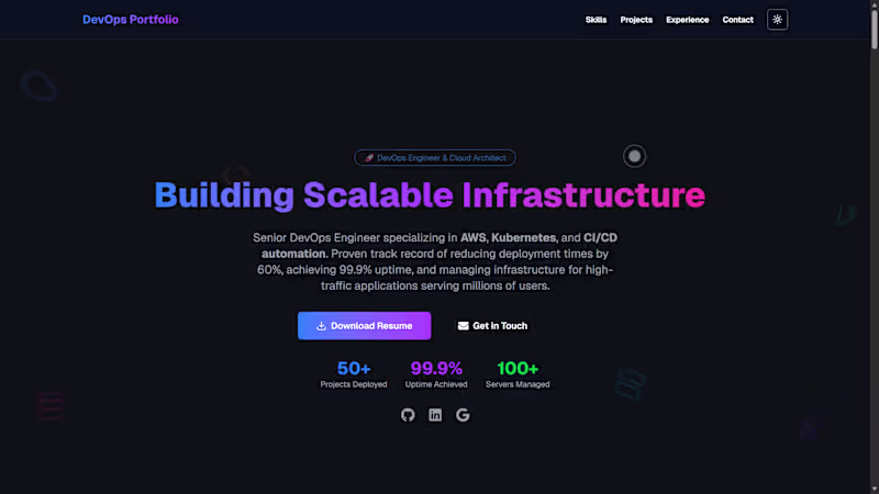 Cover image for 🚀 DevOps Portfolio Website for Dipen Rikame (WIP) Building ...