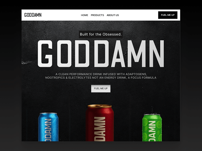 Cover image for GODDAMN Website Design and Development