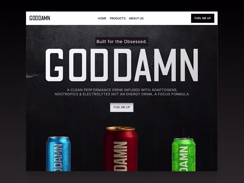 Cover image for GODDAMN Website Design and Development