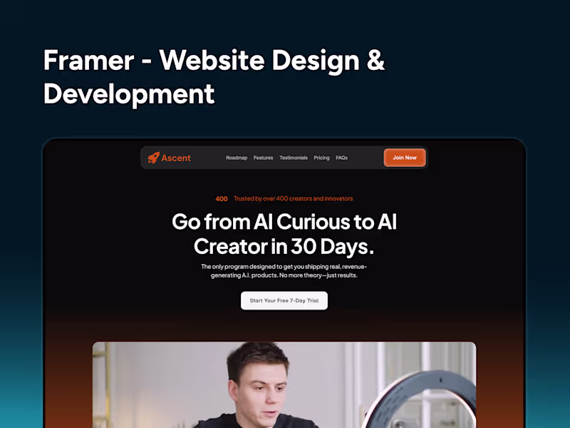 Cover image for Framer Website Design and Development