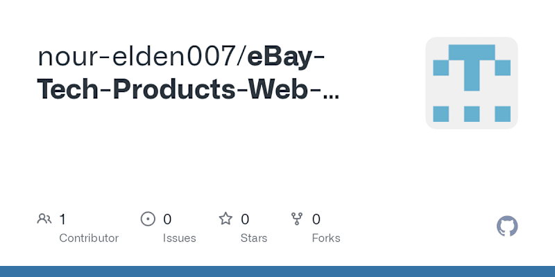 Cover image for eBay-Tech-Products-Web-Scraping