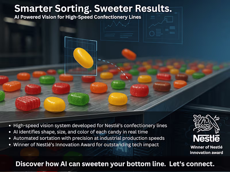 Cover image for AI Powered Vision for High Speed Confectionary Lines