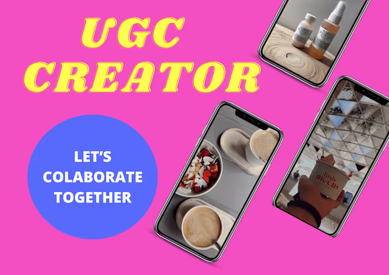 Cover image for UGC CREATOR | LET’S COLABORATE TOGETHER