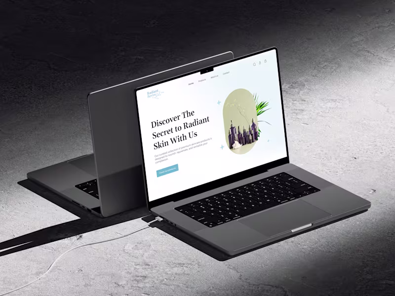 Cover image for Radiant Revive Website Design